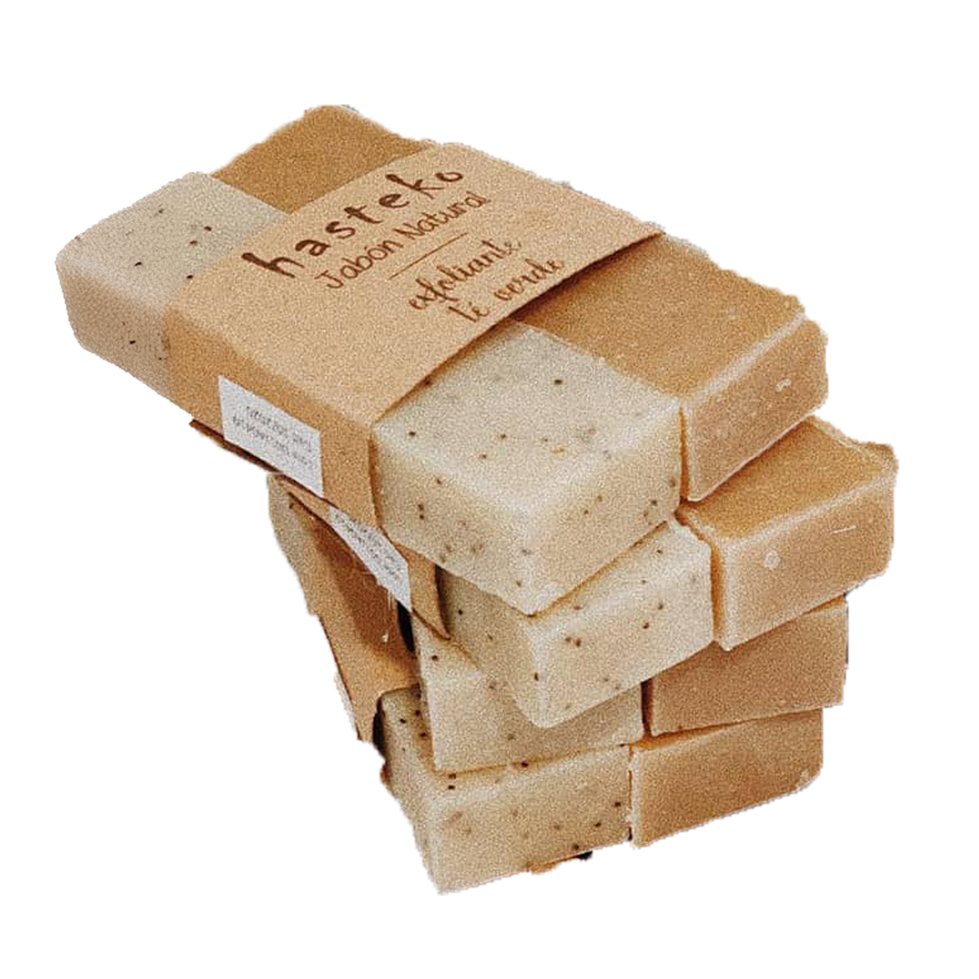 Jabon de Té Verde exfoliante en hasteko