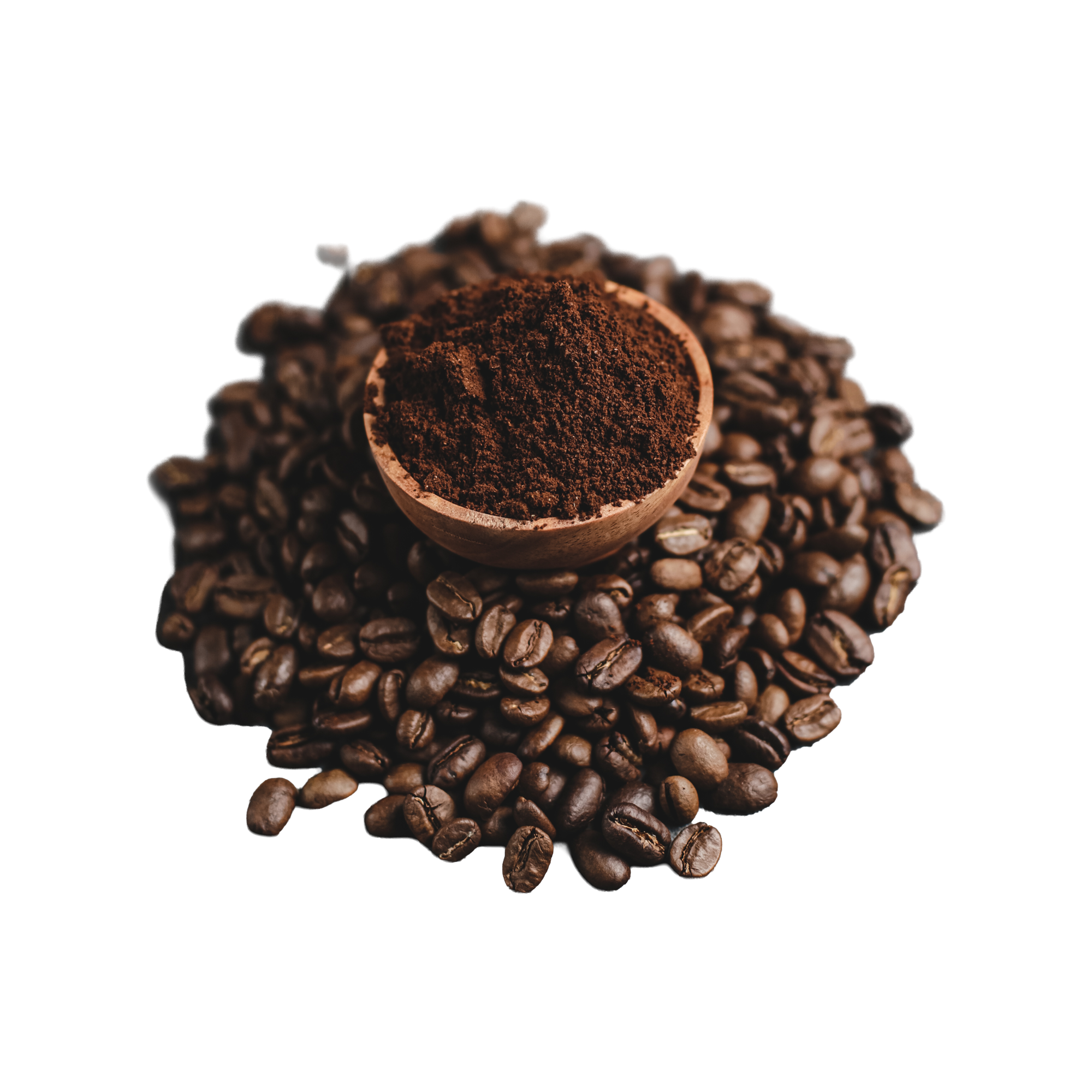 café natural molido y café descafeinado molido